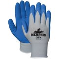 Mcr Safety Memphis Flex Seamless 13 Gauge Nylon Knit Gloves, Small, Blue/Gray 96731S